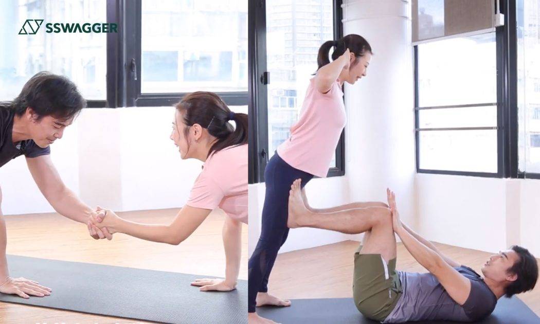 健身x瑜伽多樂趣！Owen吳雲甫夫妻示範6招進階版雙人運動
