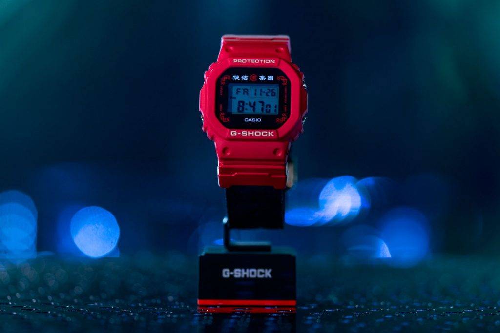 CLOT x G-SHOCK DW-5600BBN 即將上架！全紅色錶帶成腕上最注目焦點