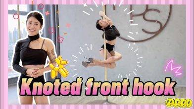 【Pole Dance教室】Knoted front hook || pdknotedfronthook || pole tricks || 鋼管舞