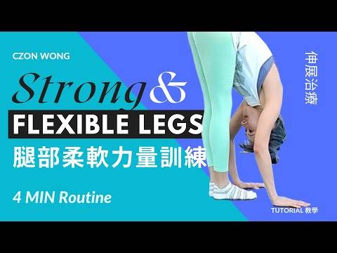 每天4分鐘  腿部柔軟度＋力量同時訓練｜伸展治療  Stretch Therapy｜CZON