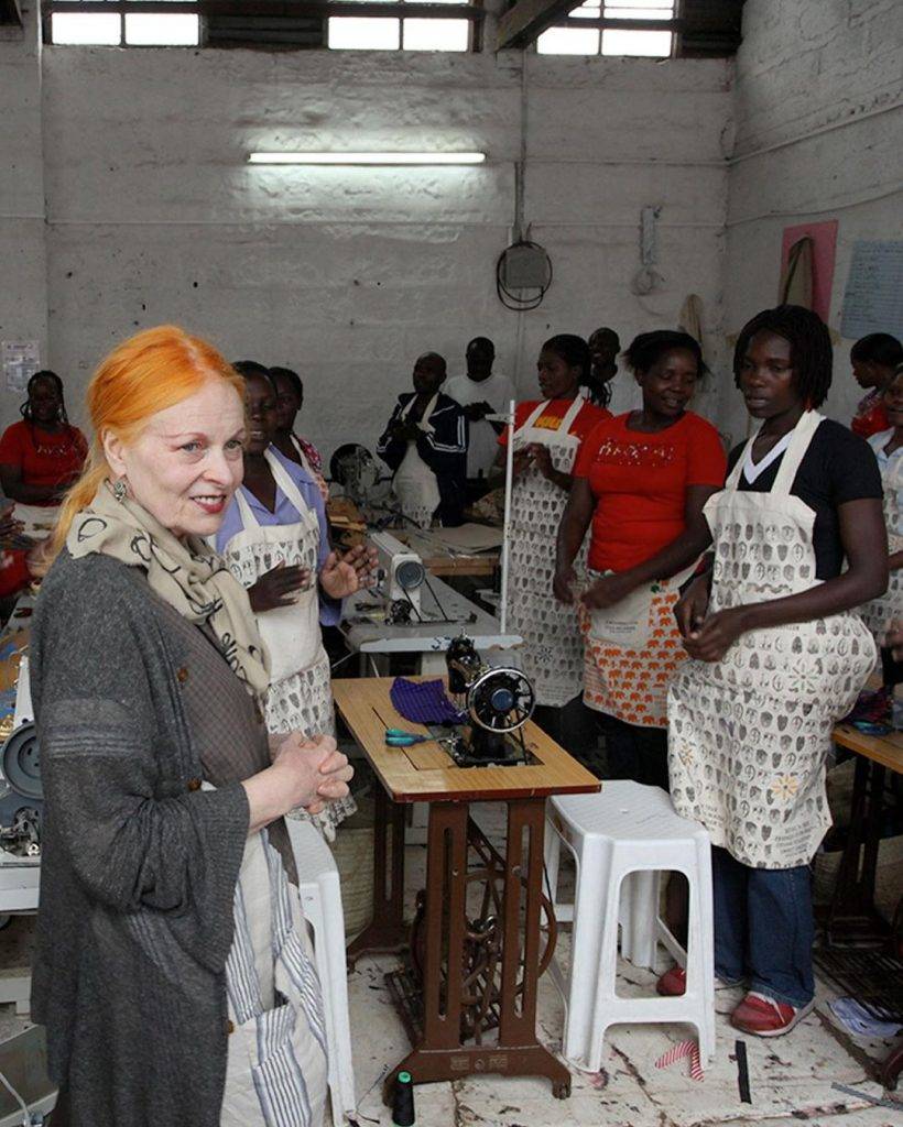 Vivienne Westwood逝世 Vivienne Westwood Vivienne Westwood 與ethicalfashion 一起慶祝 10 週年。 Vivienne Westwood 通過 Artisan.Fashion 與 EFI 由基貝拉貧民窟起開始推扶助弱勢，現在遍及肯尼亞、尼泊爾、布基納法索和馬里。