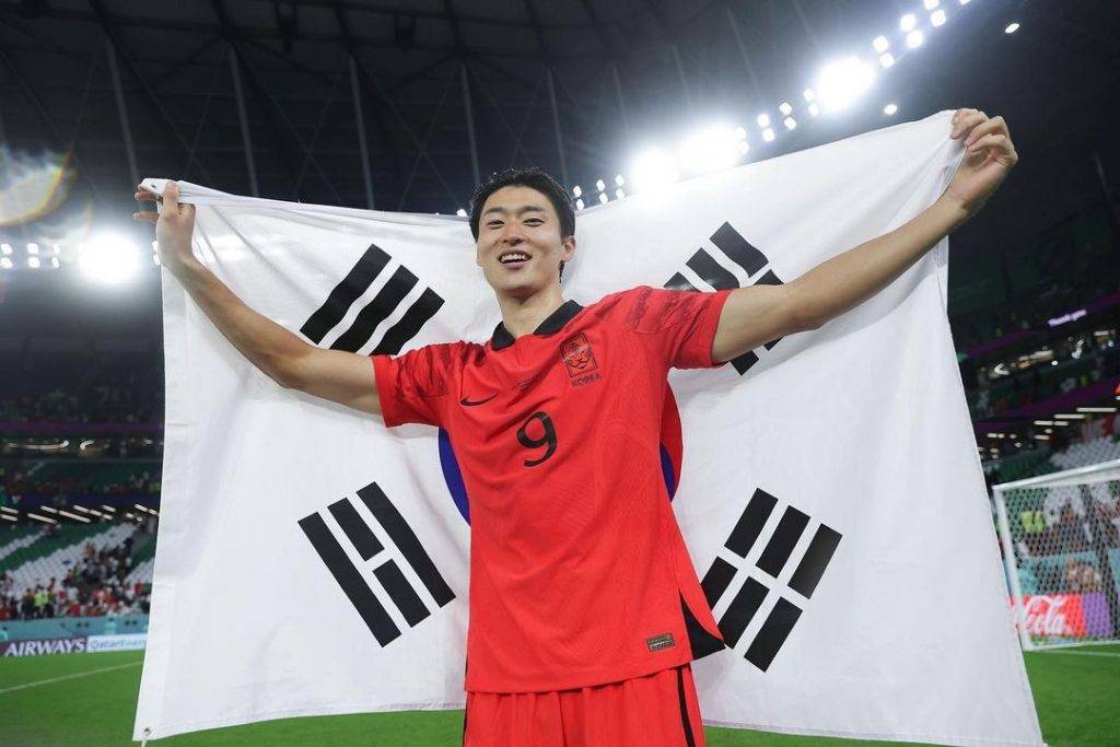 世界盃 韓國足球新星9號曹圭成。