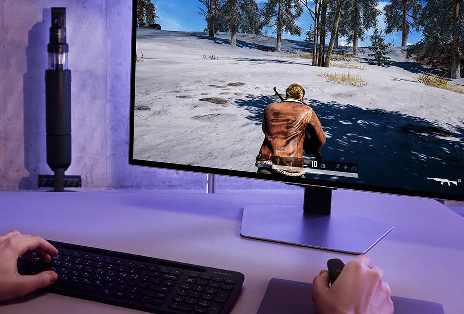 samsung back 32″ Odyssey G7 G70D UHD 電競顯示器 (144Hz) 建議零售價: $4,980(圖片來源:Samsung)