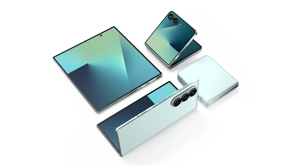samsung back Galazy Z Fold7 | Z Flip7(官網獨家顏色—薄荷綠)(圖片來源:Samsung)